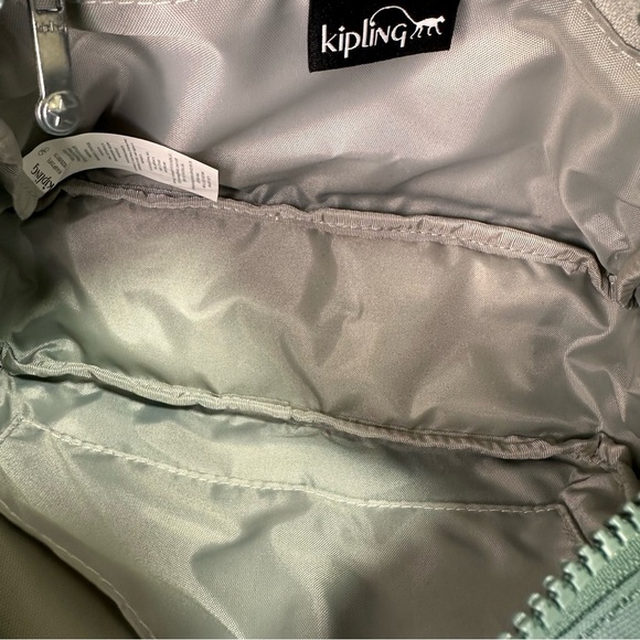 Kipling Albena Crossbody Bag Water-Repellent Nylon Teal Small - Picture 10 of 14